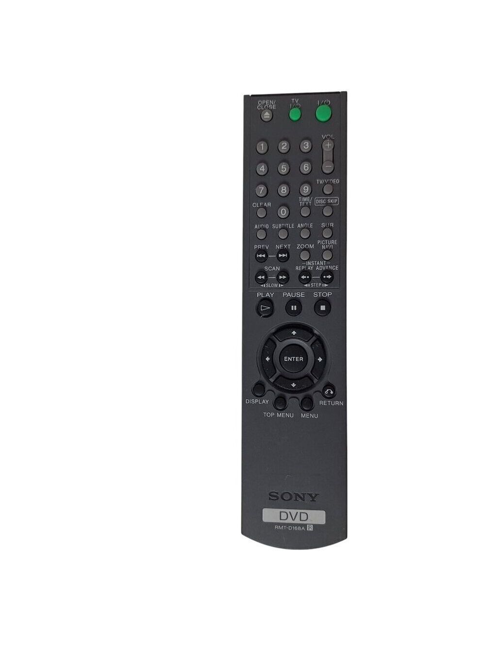 Sony RMT D168A DVD Player Remote Control